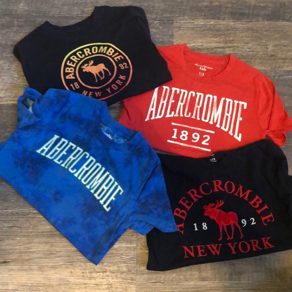 Abercrombie kids lot 4 shirts 7/8